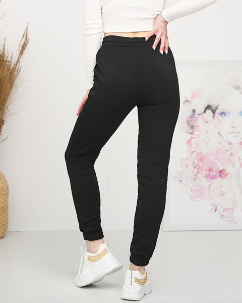 Black women's insulated sweatpants - Clothing