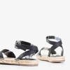 Black women's sandals made of eco-leather Primavera - Footwear