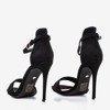 Black women's sandals on a high heel Gold Rush - Footwear 1