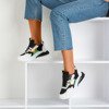 Black women's spring sneakers - Footwear 1