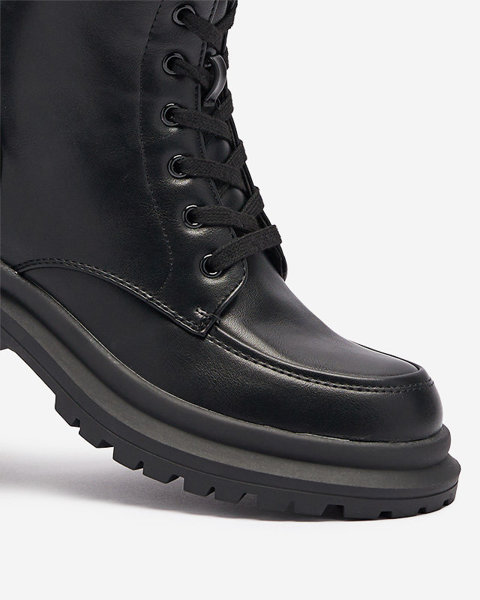 Black women's tall bagger boots Cusker- Footwear