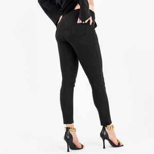 Black women's treggings with pockets PLUS SIZE - Clothing