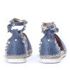 Blue, uncovered Klaudic espadrilles - Footwear 1