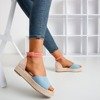 Blue women's sandals a'la espadrilles Truly Yours - Footwear