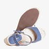 Blue women's wedge sandals Bieruma - Shoes