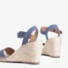 Blue women's wedge sandals Bieruma - Shoes