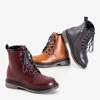Brown children's eco-leather boots Lesia - Footwear