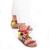 Brown sandals with Josuea decorations - footwear