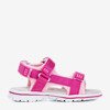 Children's pink sandals with Velcro fasteners Milla - Footwear