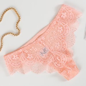 Coral lace panties for women - Underwear