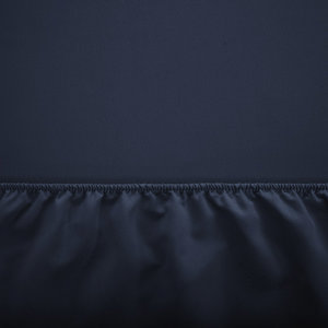 Cotton navy blue sheet with an elastic band 160x200 - Sheets