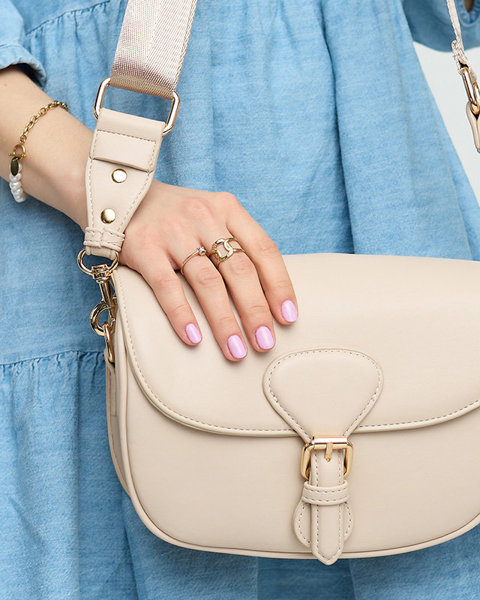 Cream small women's handbag - Accessories