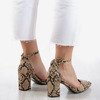 Cut out pumps on the post a'la snakeskin Party Time - Footwear
