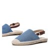 Daisy blue open heel espadrilles - Footwear