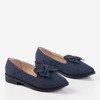 Dark blue loafers with Flavisa bow - Footwear 1