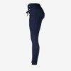Dark blue women&#39;s tied trousers with ties - Trousers 1
