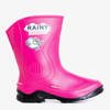 Fuchsia-black children's rain boots Happy Baby - Shoes