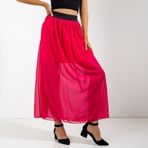 Fuchsia women's maxi skirt - Clothing
