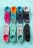 Fuchsia women's sports shoes with blue Kannasi inserts - Footwear