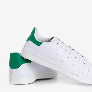 Giselle white and green sneakers - Footwear
