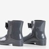Gray Women's Rain Boots with Maiya Bow - Footwear