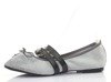Gray ballerinas tied with Serelinna ribbon - Footwear