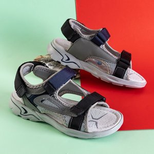 Gray boys 'Asitop velcro sandals - Footwear