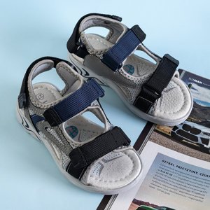 Gray boys 'turbo velcro sandals - Footwear
