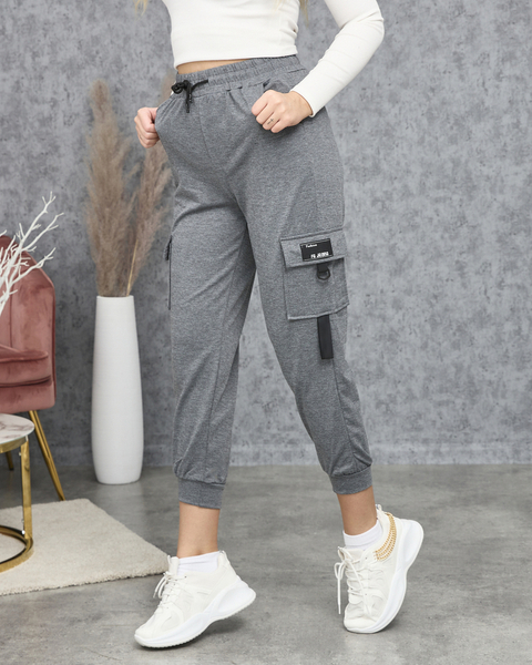 Gray cargo sweatpants - Clothing