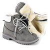 Gray children's eco-leather boots from Zendi - Footwear