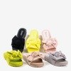 Gray flip flops with Sabella bow - Footwear 1