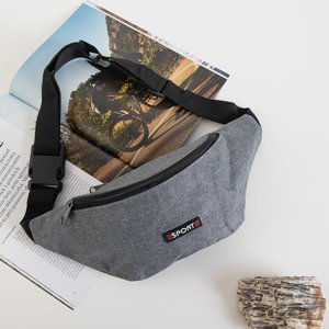 Gray sporty unisex bum bag - Handbags
