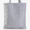 Gray women's bag with print - Handbags