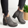Grey ankle boots eco - suede Amika - Shoes