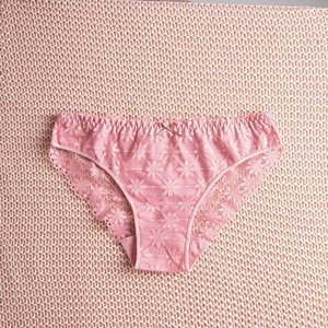 Lace women's panties in pink color - Underwear