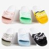 Ladies 'mint slippers with Supera inscription - Footwear