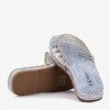 Light blue transparent slippers with cubic zirconia Noumeia - Footwear