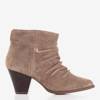 Light brown low heel ankle boots Holtien - Shoes