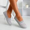 Light gray ballerinas slip - on lace Noremies - Footwear