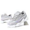 Light gray sports shoes with a higher sole Zooey - Footwear 1