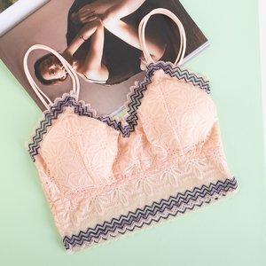 Light pink lace bralette bra - Underwear