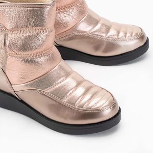 Light pink shiny boots a'la women's snow boots Jomino - Footwear