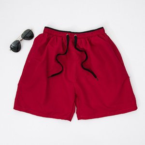 Maroon short men's shorts - Clothing