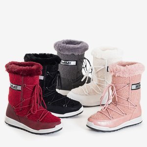 Maroon women's insulated snow boots Columbila - Footwear