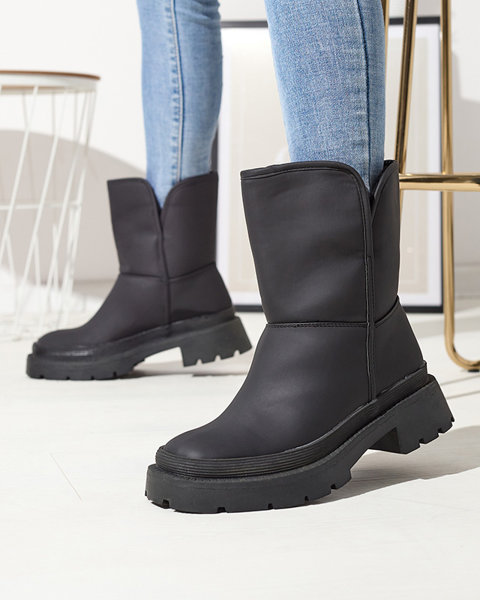 Matte insulated women's boots in black Whidos- Footwear