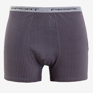 Men's brown checkered boxer shorts - Underwear