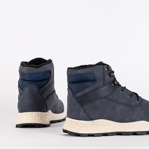 Men's navy blue insulated boots Nuok - Footwear