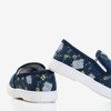 Navy blue children's slip - on sneakers Inga - Footwear