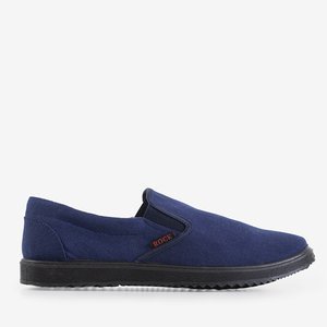 Navy blue men's sports shoes slip on Fenrir - Footwear