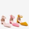 Neon pink women's ballerinas with flat heels Tigrana - Footwear